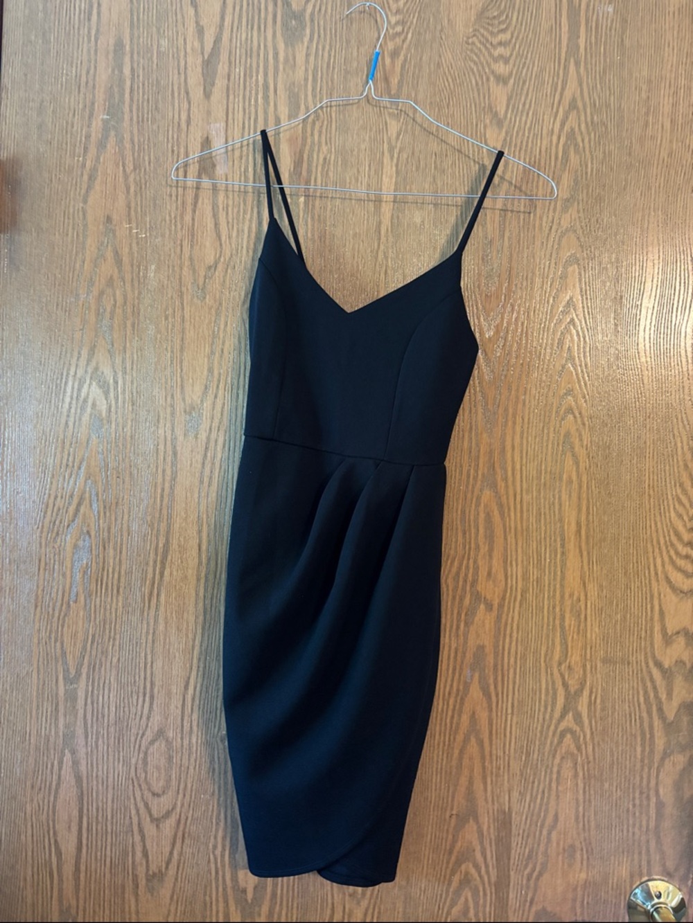 Lulu's Black Spaghetti-Strap Sheath Mini Dress